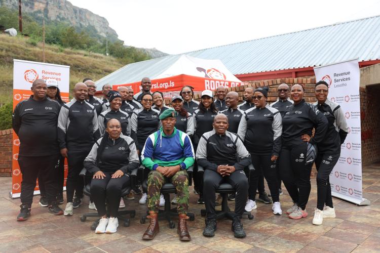 The middle managers of Revenue Services Lesotho (RSL) attended the Cadet Program appreciation workshop at Makoanyane Barracks.